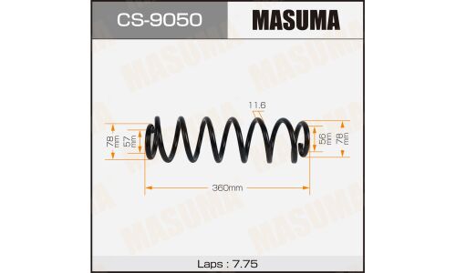 Пружина подвески MASUMA rear VOLKSWAGEN GOLF IV 99-06