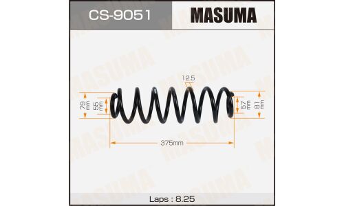 Пружина подвески MASUMA rear VOLKSWAGEN TOURAN 03-15