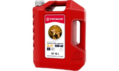Масло моторное Totachi Niro Optima Pro 10w40, полусинтетическое, API SL/CF, ACEA A3/B4, универсальное, 4л, арт. 4589904928833