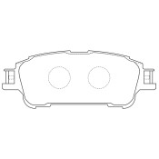 Колодки тормозные дисковые Akebono, задние, комплект на ось (4 шт), арт. AN-797K