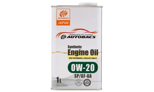 Масло моторное Autobacs Engine Oil 0w20, синтетическое, API SP, ILSAC GF-6A, для бензинового двигателя, 1л, арт. A00032057 (Сингапур)