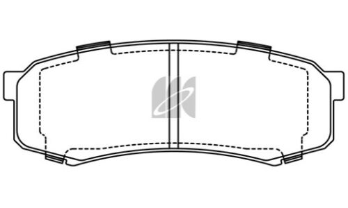 Колодки тормозные дисковые Kashiyama, задние, комплект на ось (4 шт), арт. D2090H