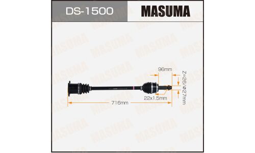 Привод в сборе Masuma, для Lexus RX450h, арт. DS-1500