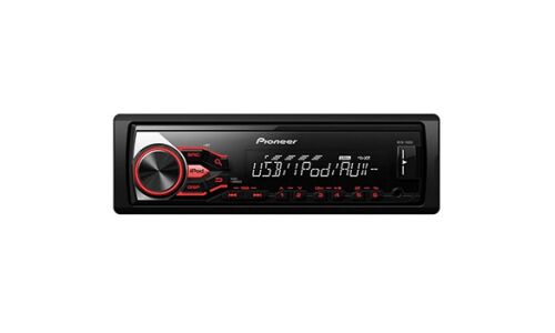 Автомагнитола Pioneer MVH-180UI, 1 DIN, USB/AUX, 4х50Вт, красная подсветка