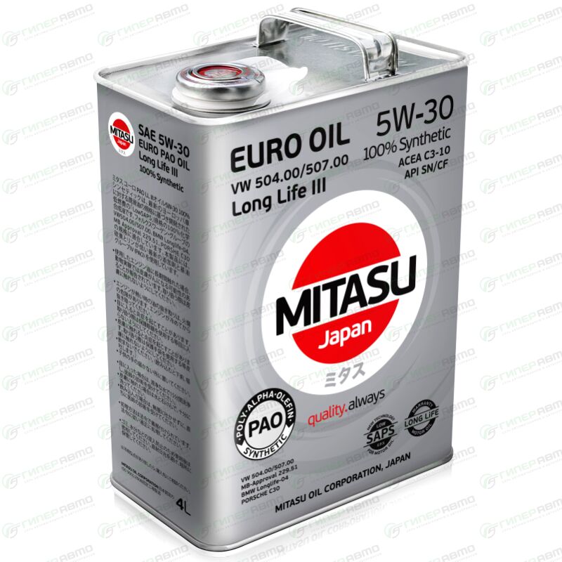 Моторное масло mitasu 5w30