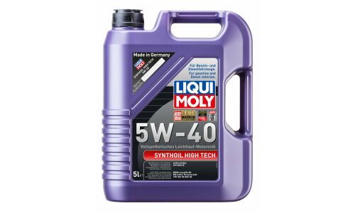 Масло моторное Liqui Moly Synthoil High Tech 5w40 синтетическое, API SN, ACEA A3/B4, для бензинового двигателя, 5л, арт. 1925 (1856)
