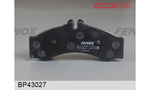 Колодки тормозные дисковые Fenox передние, комплект на ось (4 шт), арт. BP43027