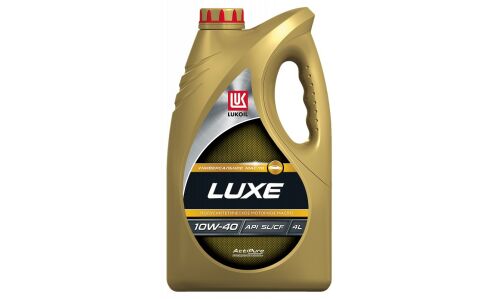 Масло моторное Лукойл Luxe 10w40 полусинтетическое, API SL/CF, универсальное, 4л, арт. 19188/3705304