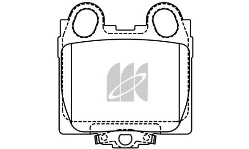 Колодки тормозные дисковые Kashiyama, задние, комплект на ось (4 шт), арт. D2173MH