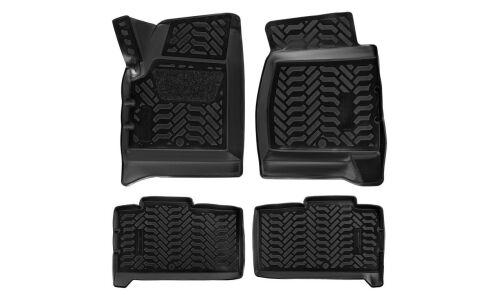 Коврики модельные Airline 3D для UAZ Patriot 10/2014+, для переднего и заднего ряда, полимер, черный цвет, 4шт