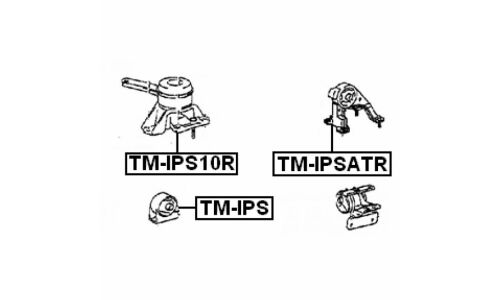 Подушка двигателя | перед прав/лев Febest TMIPS