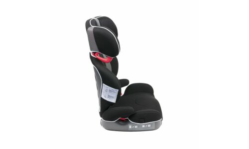 Автокресло детское Ailebebe Carmate Saratto Highback Junior Quattro, группы 2/3, черно-серое