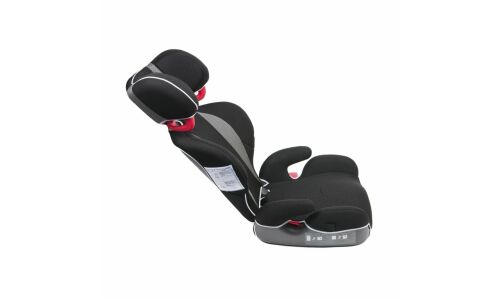 Автокресло детское Ailebebe Carmate Saratto Highback Junior Quattro, группы 2/3, черно-серое