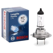 Лампа галогенная Bosch LongLife Daytime H7 (PX26d, T11), 12В, 55Вт, 3200K, 1 шт