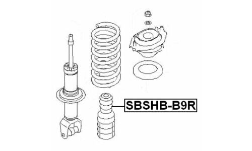 Пыльник амортизатора Febest, арт. SBSHB-B9R