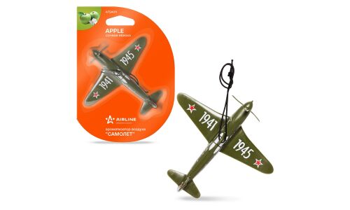 Ароматизатор подвесной Airline «Самолет» Apple (Сочное яблоко), полимерный, арт. AFSA011