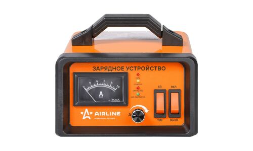Устройство зарядное Airline, автоматический режим, с функцией амперметра, 6/12В, до 65Ач, ток заряда до 5А, для WET, EFB, арт. ACH-5A-06