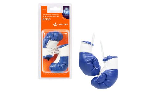 Ароматизатор подвесной Airline «Боксерские перчатки» Boss (Парфюм), кожа с пропиткой, арт. AFB0204