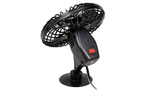 Вентилятор в салон Airline, 12В, 10Вт, Ø125мм, в прикуриватель, кабель 125см, на присоске, арт. ACF-12-01