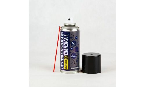 Смазка аэрозольная Forum Professional, силиконовая, для металла, пластика и резины, баллон 210мл, арт. FU201