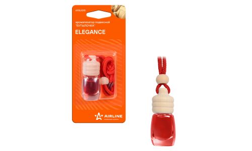 Ароматизатор подвесной Airline «Бутылочка» Elegance (Парфюм), жидкий, 5мл, арт. AFBU070