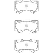 Колодки тормозные дисковые Kashiyama, передние, комплект на ось (4 шт), арт. D2278MH