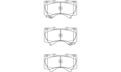 Колодки тормозные дисковые Kashiyama, передние, комплект на ось (4 шт), арт. D2278MH