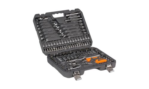 Набор инструментов Airline, под размеры 1/2" и 1/4", комплект 125 предметов, арт. AT-125-40