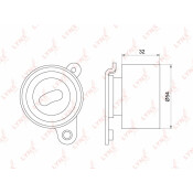 Ролик ремня ГРМ LYNXauto натяжной, арт. PB-1118