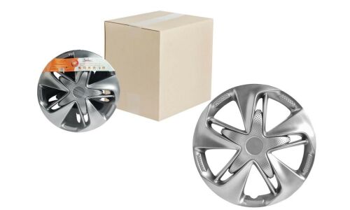 Колпаки на колеса Airline Супер Астра, 16", серебристые, под карбон, 2шт, арт. AWCC-16-01