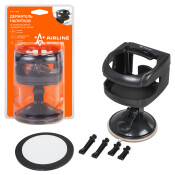 Подстаканник Airline, в дефлектор / на присоске, чёрный, арт. ACH-D-002 Подстаканник Airline, в дефлектор / на присоске, чёрный, арт. ACH-D-002