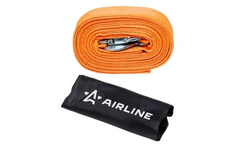 Трос буксировочный Airline VIP, строп лента, крюки, нагрузка до 3т, длина 5м, с сумкой, арт. ATR-P-3
