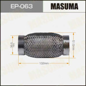 Гофра глушителя Masuma, Interlock, 35x100мм, усиленная, 3-слойная, арт. EP-063