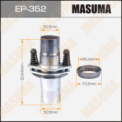 Фланцевое соединение выхлопной трубы Masuma, демпферное, длина 205мм, Ø56.6/60мм, арт. EP-352