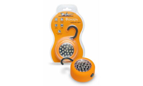 Фонарь-переноска Airline AFL-24W-09, LEDx24, на батарейках 3xAAA, с крюком и магнитом