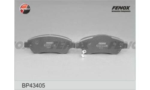 Колодки тормозные дисковые Fenox передние, комплект на ось (4 шт), арт. BP43405