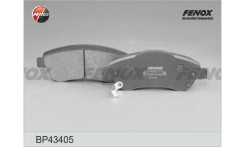 Колодки тормозные дисковые Fenox передние, комплект на ось (4 шт), арт. BP43405