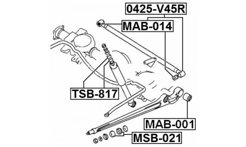 Сайлентблок Febest, арт. MAB-014