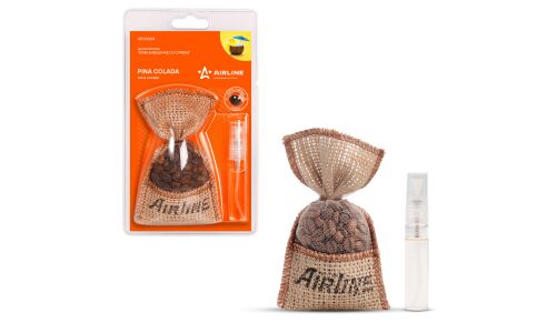 Ароматизатор подвесной Airline Pina Colada (Пина колада), текстиль с пропиткой, мешочек, арт. AFCO203