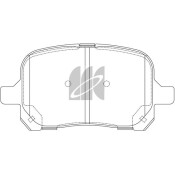 Колодки тормозные дисковые Kashiyama, передние, комплект на ось (4 шт), арт. D2166H