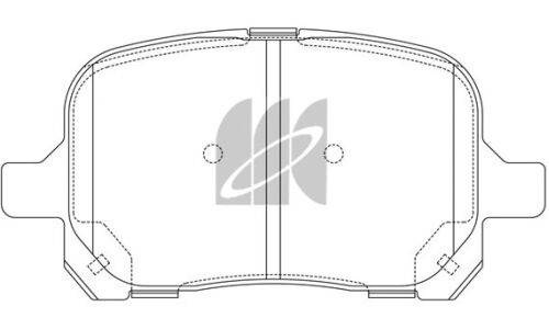 Колодки тормозные дисковые Kashiyama, передние, комплект на ось (4 шт), арт. D2166H