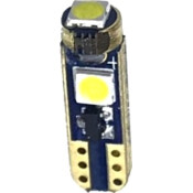 Лампа светодиодная HiVision W1.2W (W2x4.6d, T5), 12В, 1.2Вт, 6000К, 1 шт (3 светодиода)