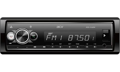 Автомагнитола ACV AVS-916BW, 1DIN, SD/USB/AUX/Bluetooth, 4х50Вт, белая подсветка