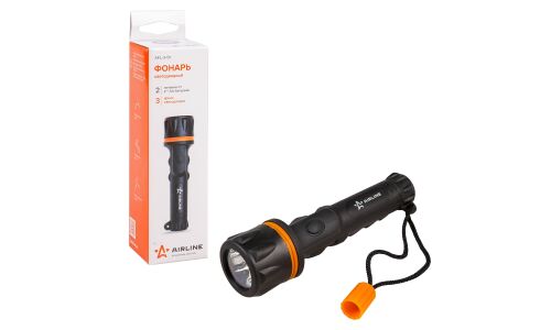 Фонарь Airline AFL-3-01, LEDx3, на батарейках 2xАА, прорезиненный