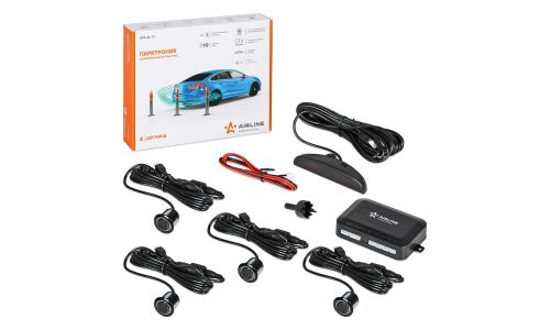 Парктроник Airline, 4 датчика, Ø19мм, с LED дисплеем, световая и звуковая индикация, арт. APS-4L-01