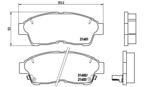 Колодки тормозные Brembo дисковые, арт. P83034