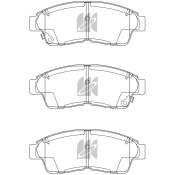 Колодки тормозные дисковые Kashiyama, передние, комплект на ось (4 шт), арт. D2118MH