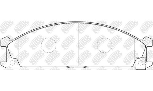 Колодки тормозные дисковые NIBK Original, передние, комплект на ось (4 шт), арт. PN2344