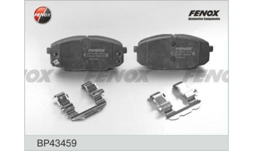 Колодки тормозные дисковые Fenox, передние, комплект на ось (4 шт), арт. BP43459