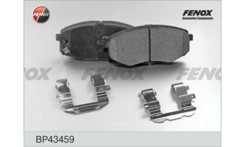 Колодки тормозные дисковые Fenox, передние, комплект на ось (4 шт), арт. BP43459